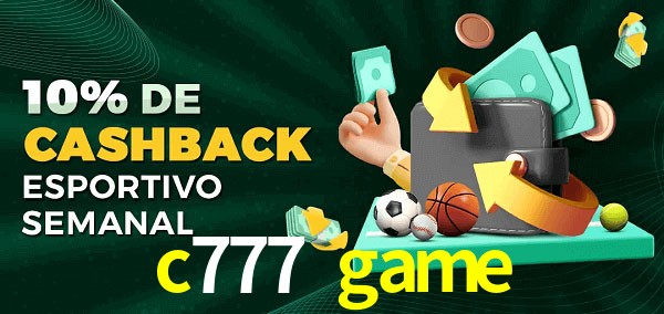 10% de bônus de cashback na c777 game