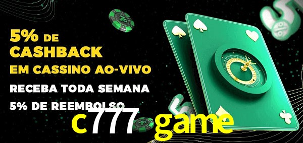 Promoções do cassino ao Vivo c777 game
